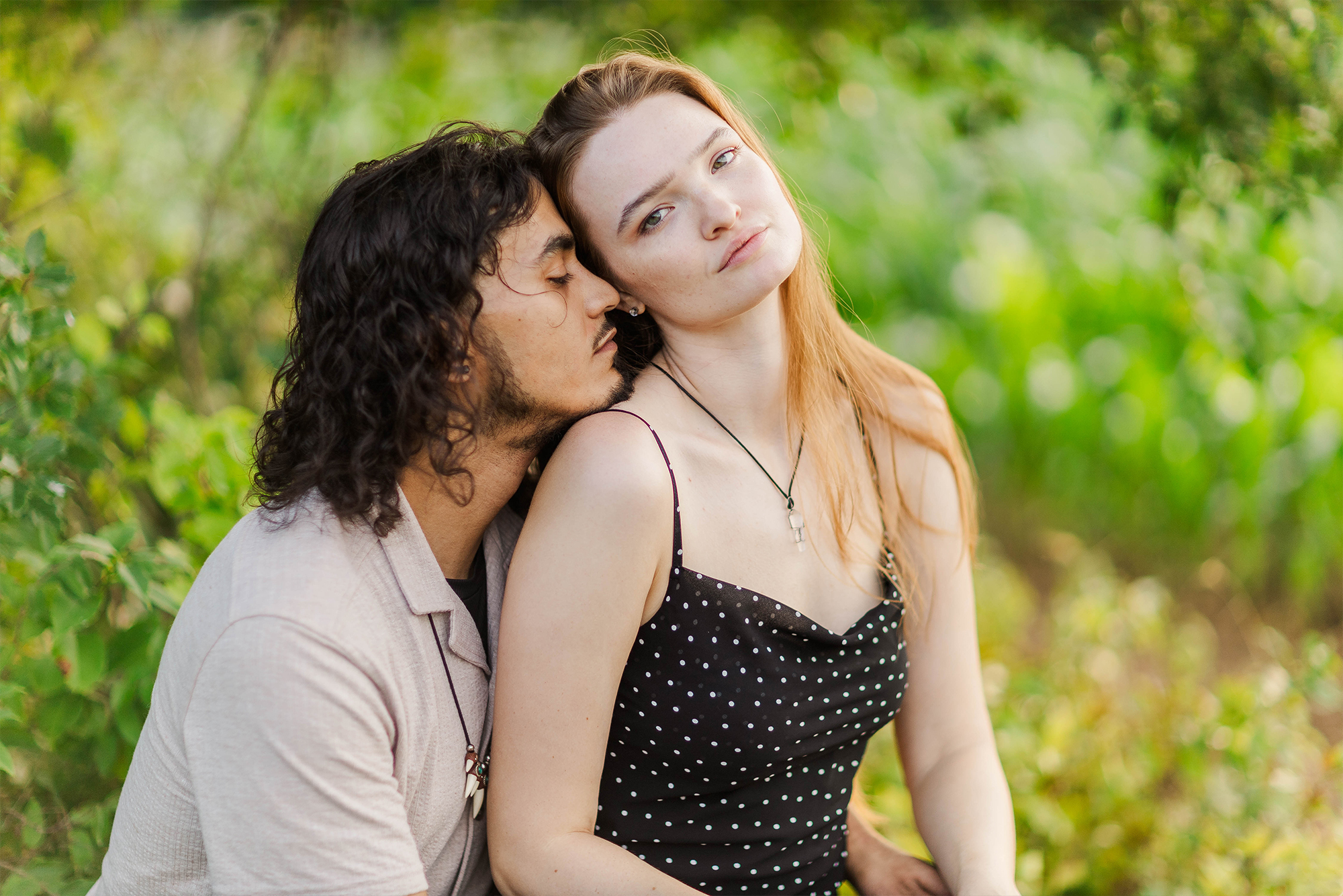 boyfriend and girlfriend in nature