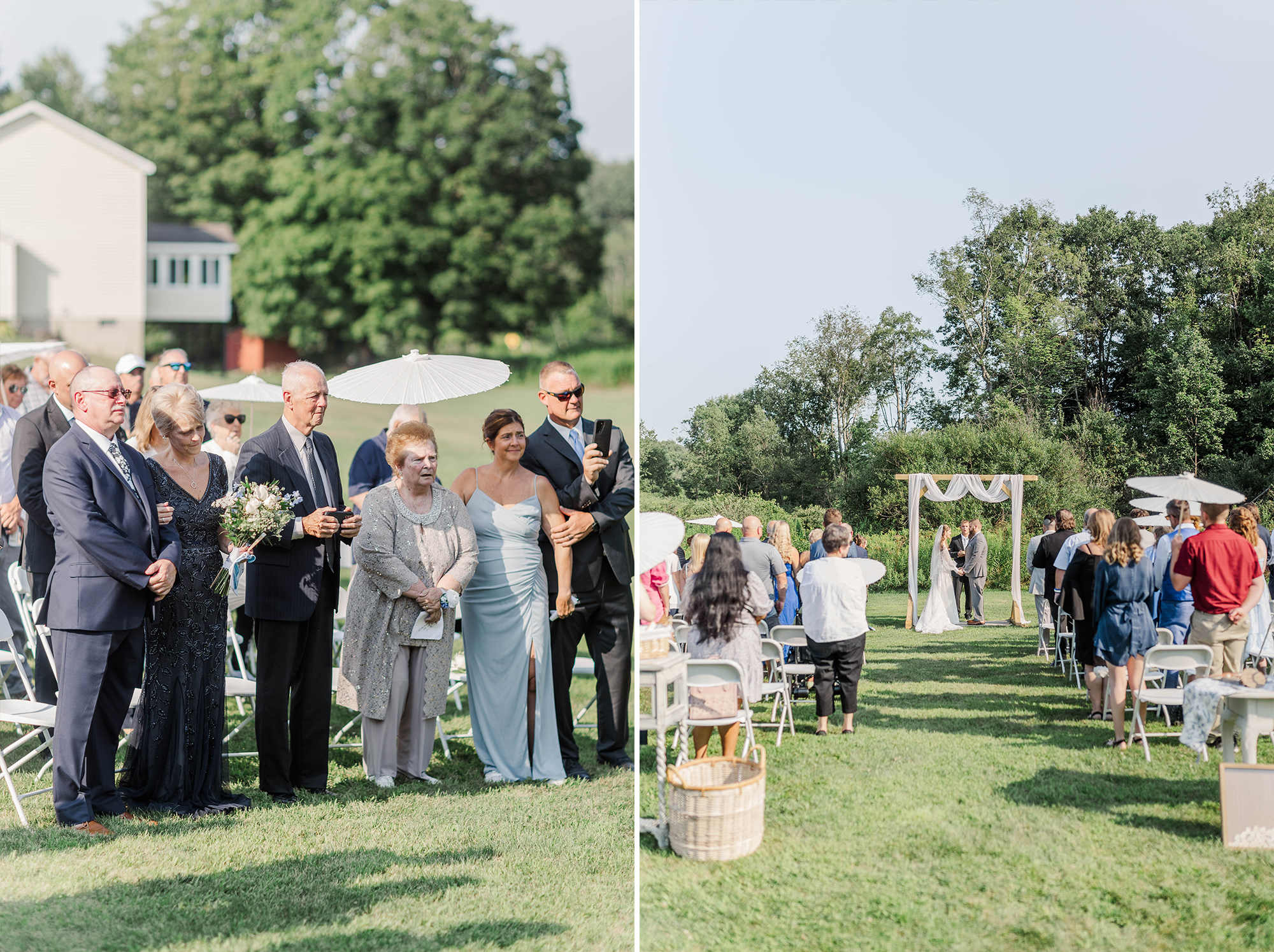 ceremony location with guests