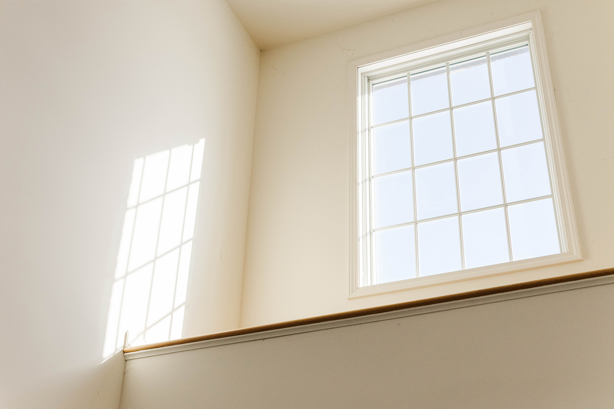 sun shining through window in home