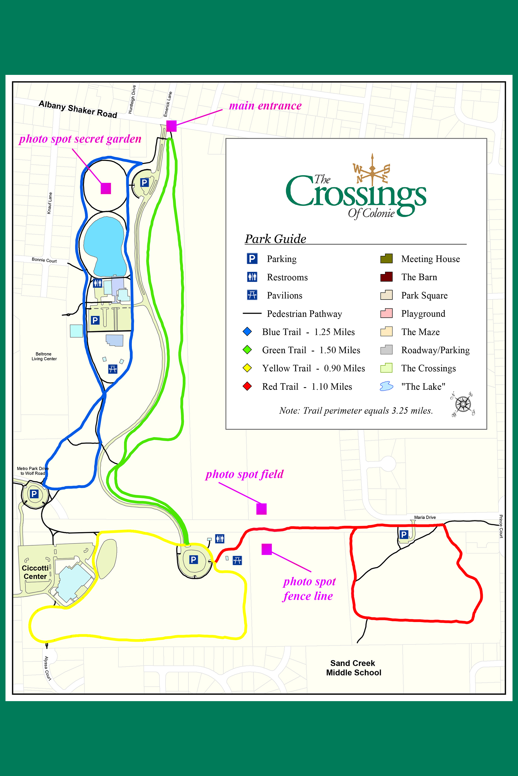 map of the crossings park
